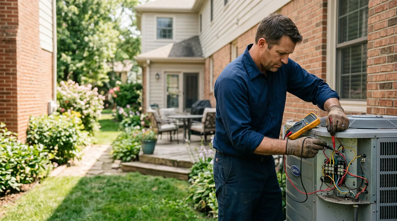 HVAC technician working near Avenel, NJ